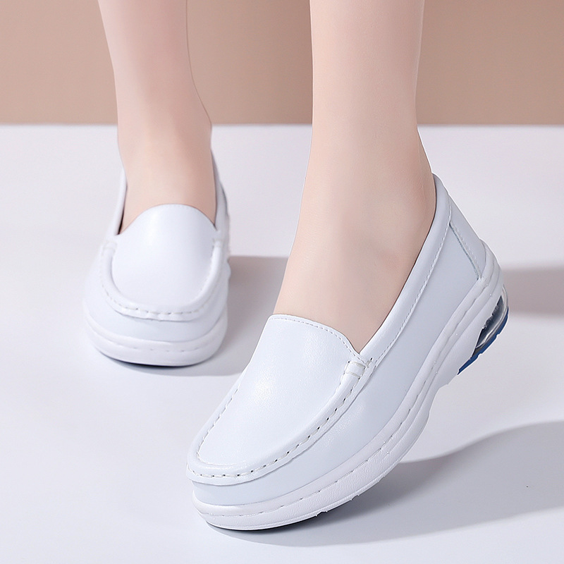 Comfortable Women’s Casual Shoes Breathable Flat Nurse Trainers_voghion.com