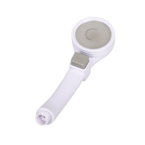 Japanese pressure boosting shower head with one-touch water shut-off, shower head, shower, bath shower head, shower hair washing