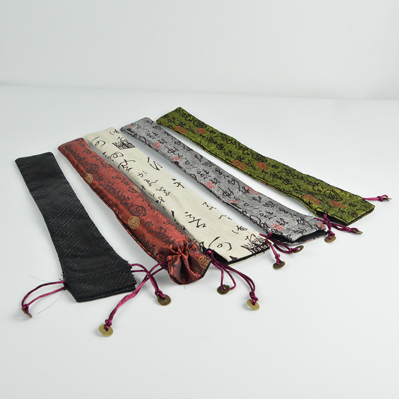 8-inch 10-inch unisex fan bag, folding fan bag, brocade fan cover, velvet bag, silk bag, packaging bag, wholesale