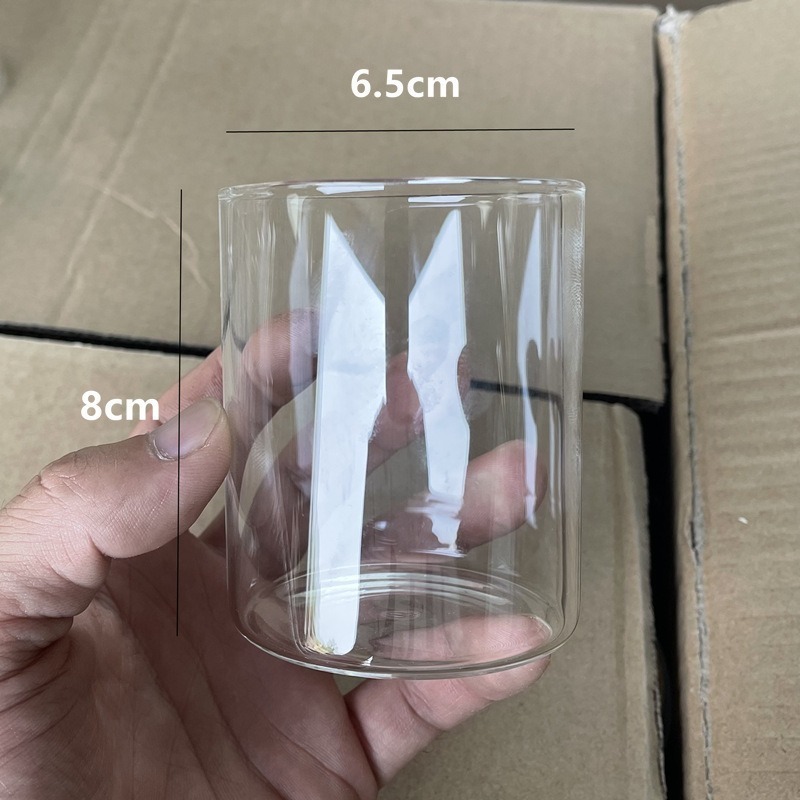 スポットヨーロッパの家庭用家具ガラスキャンドルカップ結婚式レストランキャンドルホルダーシンプルな高ホウケイ酸ガラスキャンドルカップ|undefined