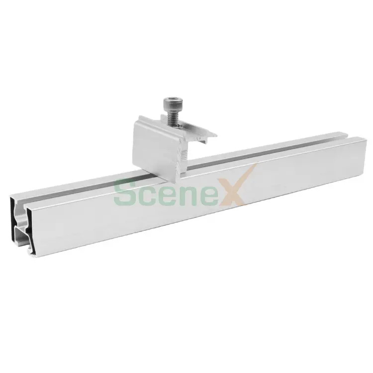 厂家直销琉璃瓦屋顶组装铝合金光伏支架快速安装40*40导轨