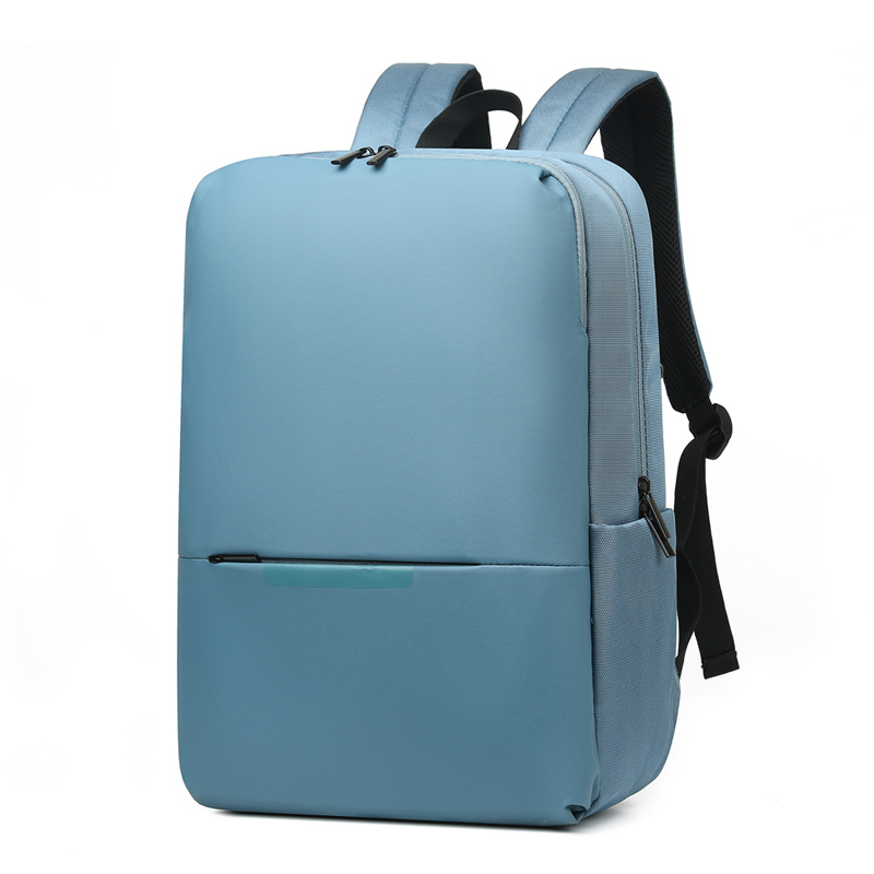 Double shoulder laptop bag, men's backpack, waterproof leather film, anti millet backpack, commuting bag, large capacity backpack