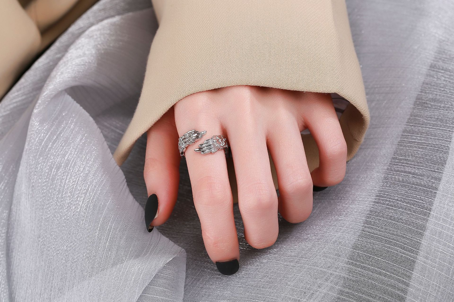 Retro Wings Copper Plating Rings