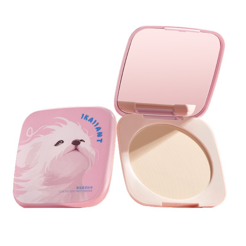 Xie Rui Ke Lan, polvo suave de niebla grande, polvo mate impermeable no pegajoso, polvo de maquillaje natural, claro, polvo de maquillaje.