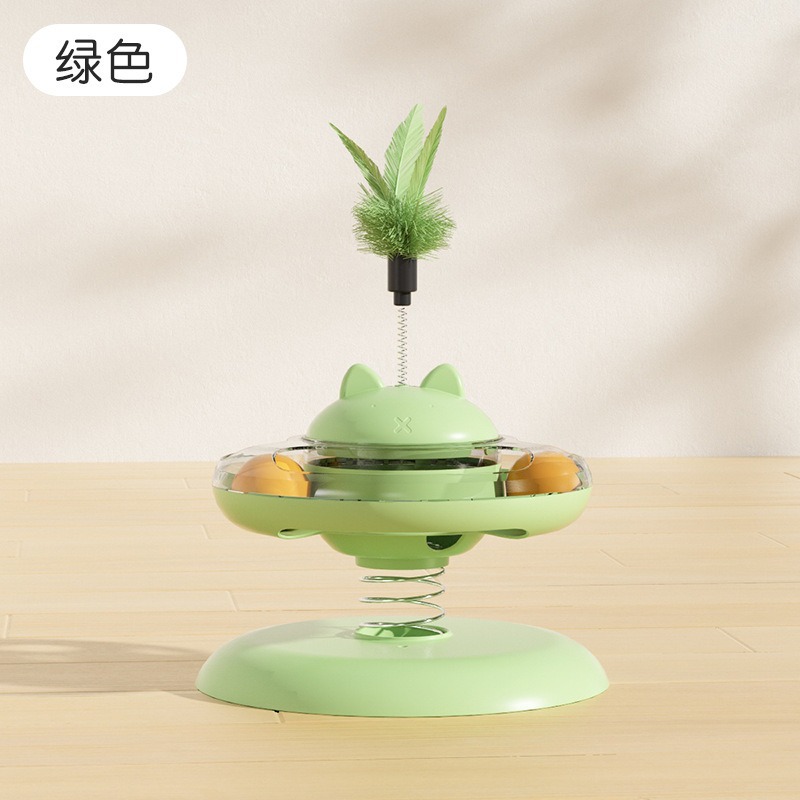 Juguete dispensador de comida para gatos, con ventosa, interactivo – Producto transfronterizo