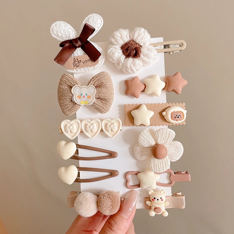 Clip de pelo de peluche clip lateral clip lateral clip para niños clip de cabello clip de frangeo 2025 nuevo bebé adorable adornamiento para el cabello