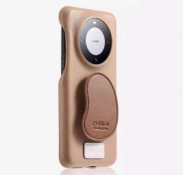 Patrón de piel amarillo lechoso Huawei mate70pro funda para teléfono móvil nuevo estilo de alta calidad con soporte de cuero adecuado para pura70pro