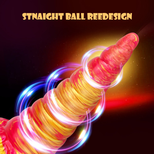 Unicorn-shaped simulation large male genital silicone anal plug liquid silicone novelty toy wholesale