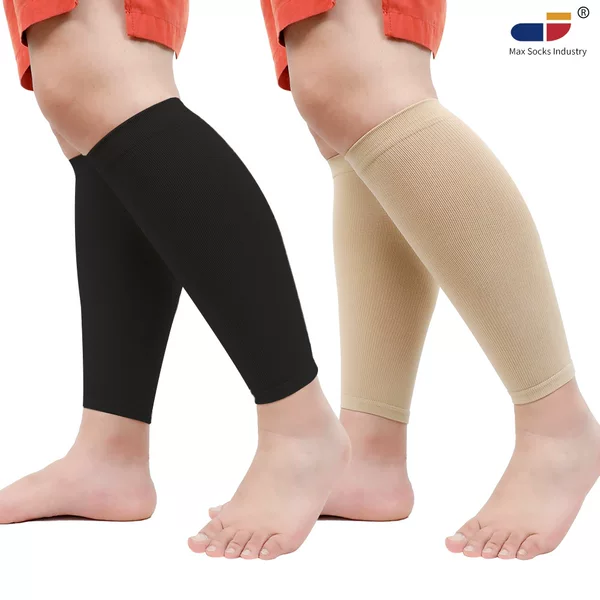 Cross-border Amazon Hot-selling plus size Pressure Leg Cover Solid Color Plus Fertilizer Compression Hosiery Casual Sports Leg Cover