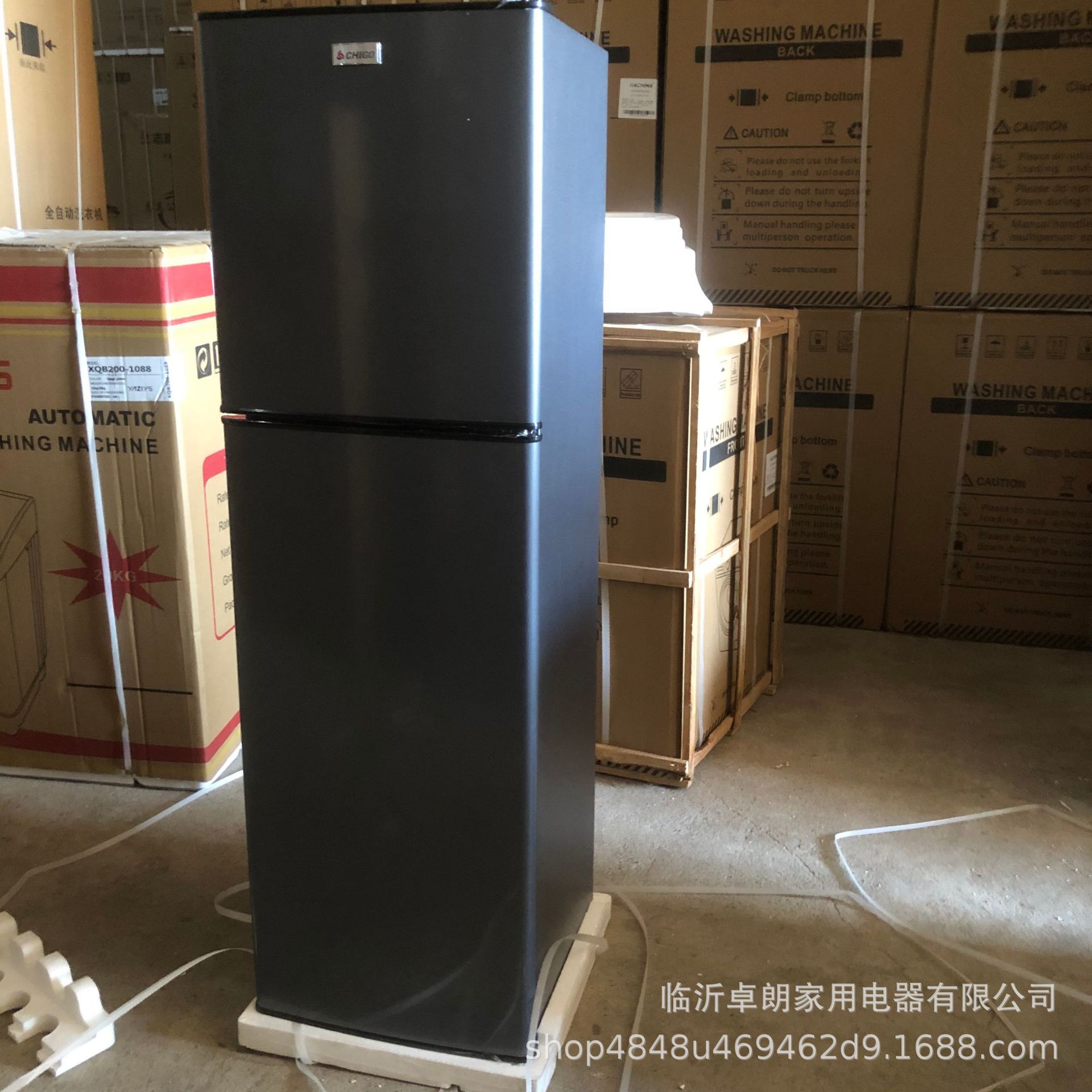 Cross-Border Refrigerator 168L Two-Door Household Large-Capacity Refrigeration and Freezing Refrigerator Refrigerator