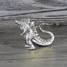 哥斯拉黄铜金属工艺品工厂批发货源玩具手办模型白铜批发