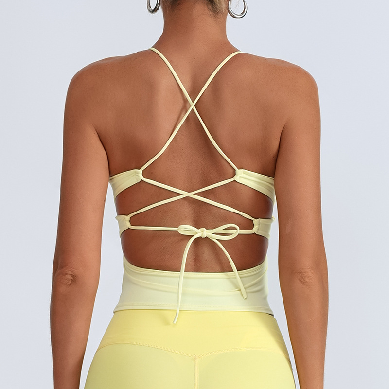 Cross-border backband chaleco transpirable, ropa interior deportiva para correr, ropa de yoga deportiva para mujeres
