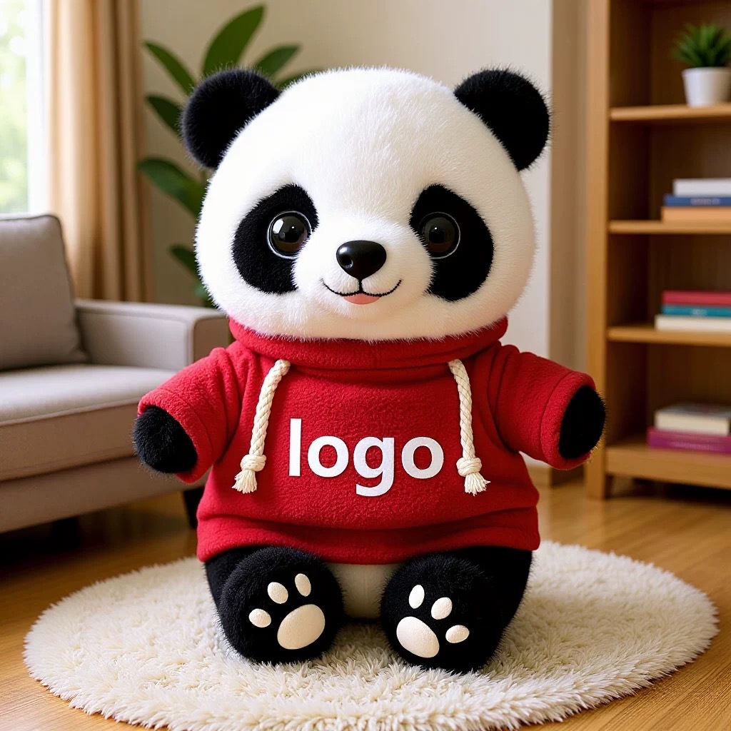 Panda lindo muñeca de peluche vestido Tesoro Nacional Panda muñeca Chengdu recuerdos festivos regalos impresión logotipo