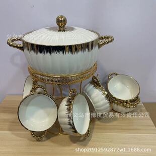 Hotel Ceramic Pot Casserole suit Phnolcase Bowl 9PCS SET Ceramic Casserole