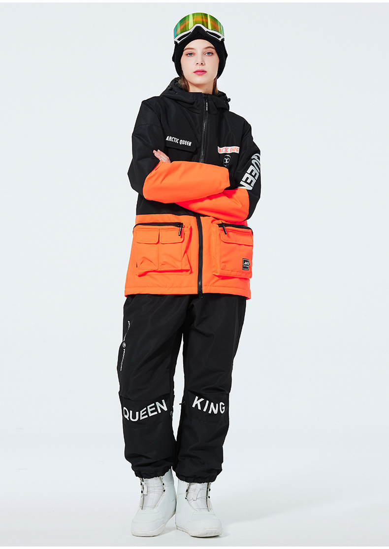 Men's Clothing Ski suit set for men and women couples warm and thick ski suit set single board double board ski suit_viptrois.com