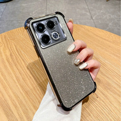 Transsion Infinix Note50 Smart10 落下防止電気メッキグリッター携帯電話ケース HOT60 GO1 セットに適しています。
