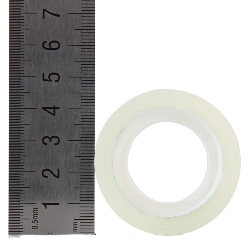 Deli 30029 papelería cinta 12mm * 18 m transparente pequeña cinta de oficina del estudiante 6 rollos de tubo al por mayor