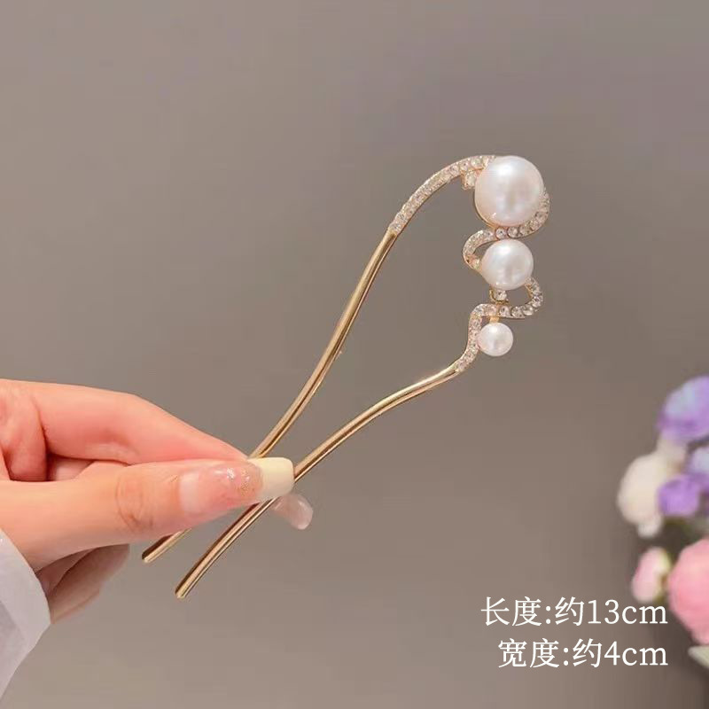 Gufeng Hanfu Accesorios para el cabello Horquilla para el cabello en la parte posterior de la cabeza Chica de estilo chino Too de balanceo con flecos Horquilla Accesorios para el cabello al por mayor