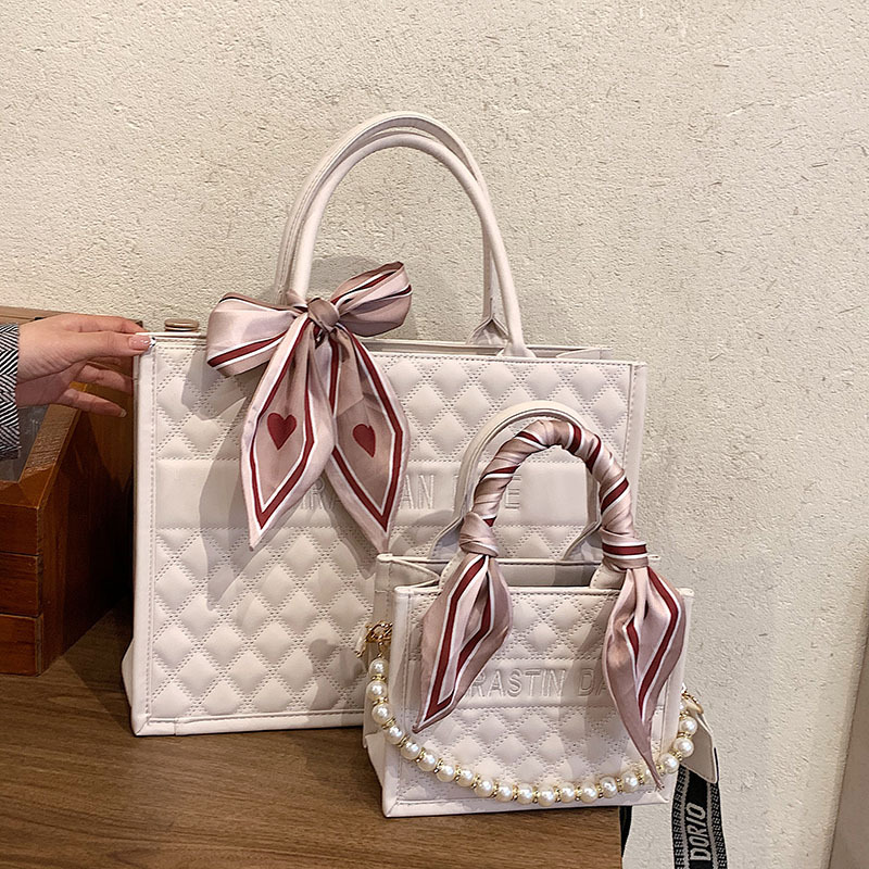 Bolsos para mujer 2024, nuevo estilo, bolso de mano con diseño de rombos, gran capacidad, bolso tote de color liso, texturizado, moderno, bolso bandolera.