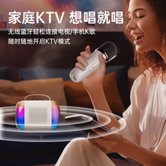 Portable Speaker and Microphone Combo for Kids - KTV Outdoor Karaoke Bluetooth Wireless Singing for All