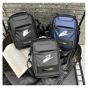 Wholesale Trendy Brand Logo Casual Backpack, Personalized Crossbody Mobile Phone Bag, Outdoor Lightweight Men's and Women's Waterproof Film Small Square Bag