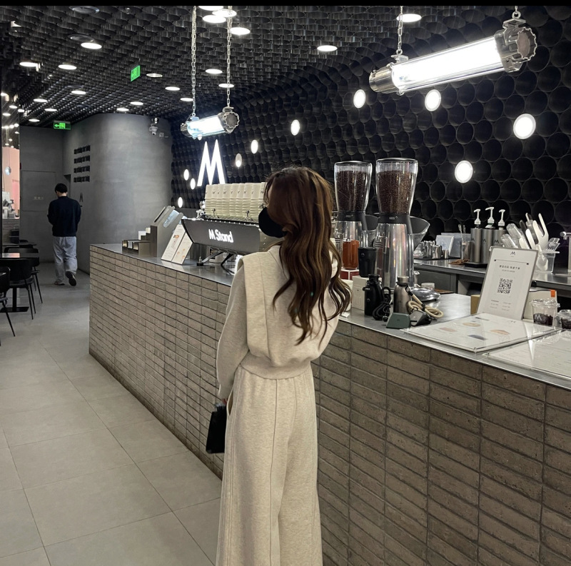 欧货时尚休闲运动卫衣套装女2025秋季小个子连帽外套阔腿裤两件套|undefined