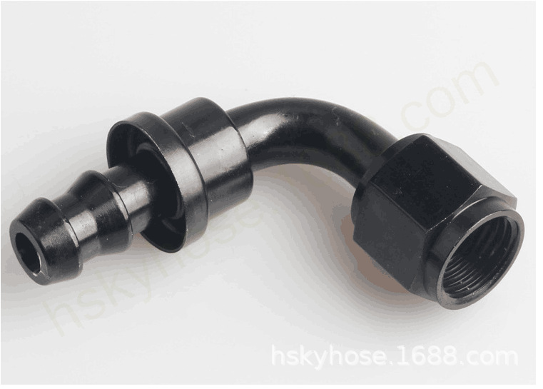 An4-An20 0 Degree, 45 Degree, 90 Degree, 180 Degree Oil Cooler Oil Pipe Aluminum Connector Oil Pipe Fitting