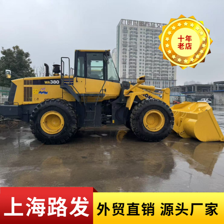Cooperación de comercio exterior Komatsu 380 cargador de segunda mano Komatsu loader carretilla elevadora declaración de aduanas incluida