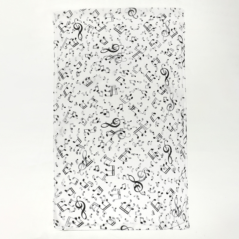60g Weight Scarf Classification Daily Occasion Chiffon Material Color Block, Leopard, Notes Pattern All Seasons Season Women's Gender Elegant, Simple Style Style Women's Elegant Simple Style Color Block Leopard Notes Chiffon Scarf 17