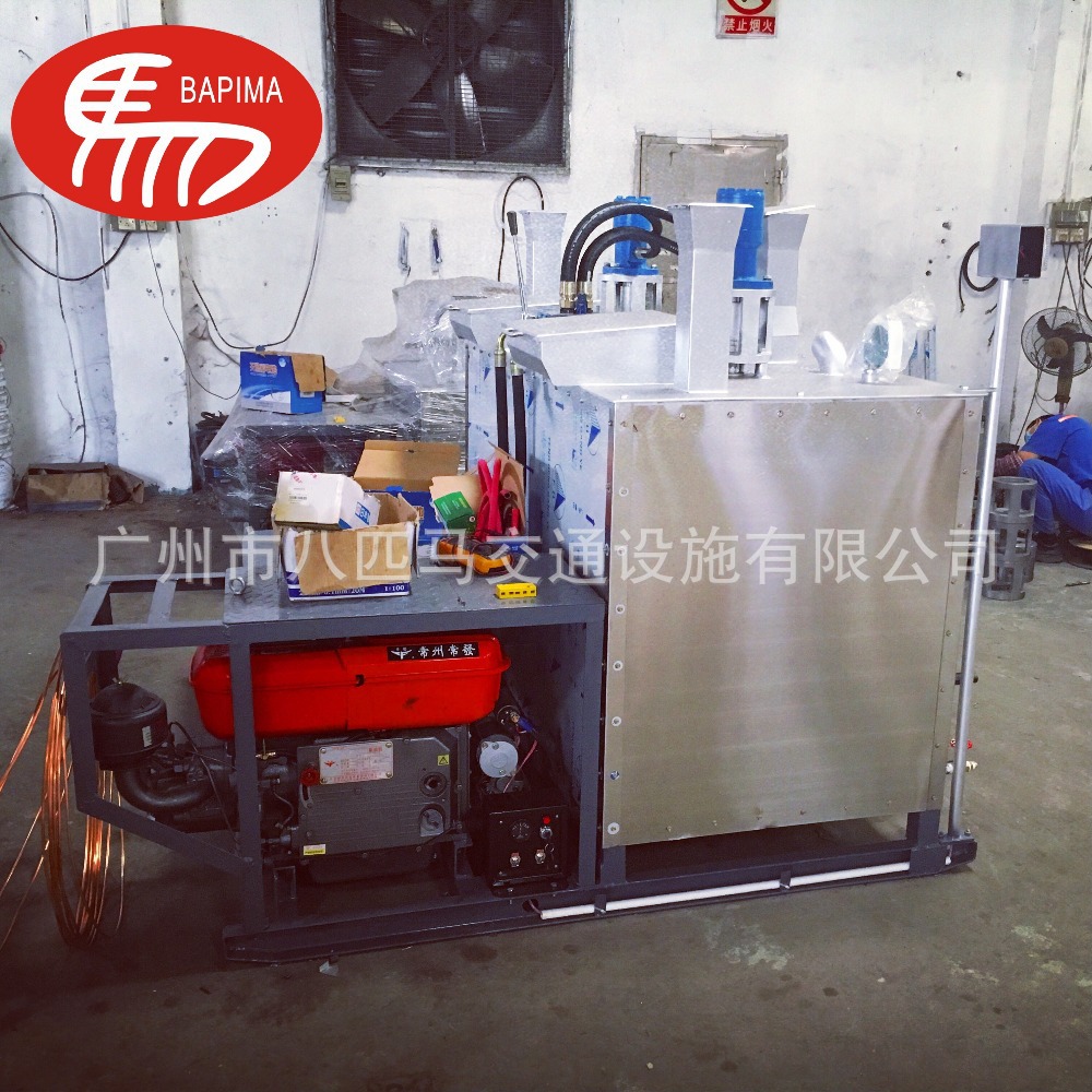 液压双缸热熔釜双缸1200L升热熔釜划线机车载热熔釜