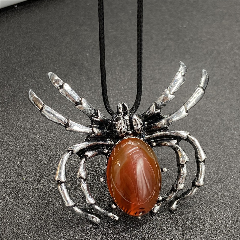 Gem Inlaid Spider Multicolor Pendant Brooch Dual-purpose Necklace Brooch Diy Accessories display picture 15