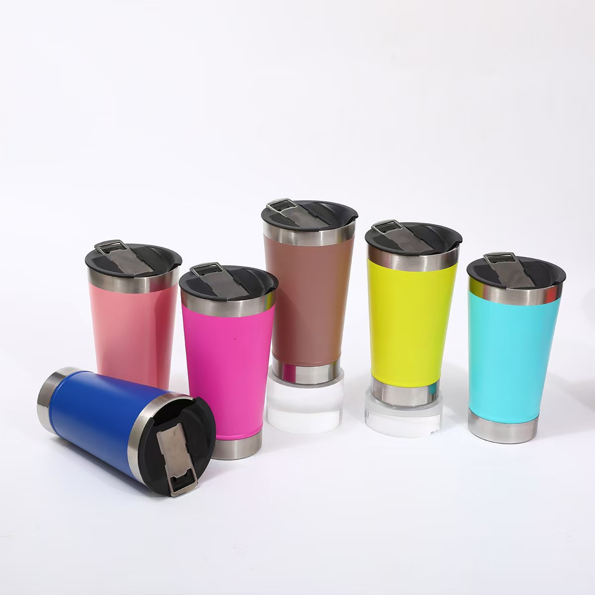 더블 레이어 진공 20oz 얼음 깡패 컵 304 스테인레스 스틸 보온병 컵 병따개 맥주 컵 자동차 컵