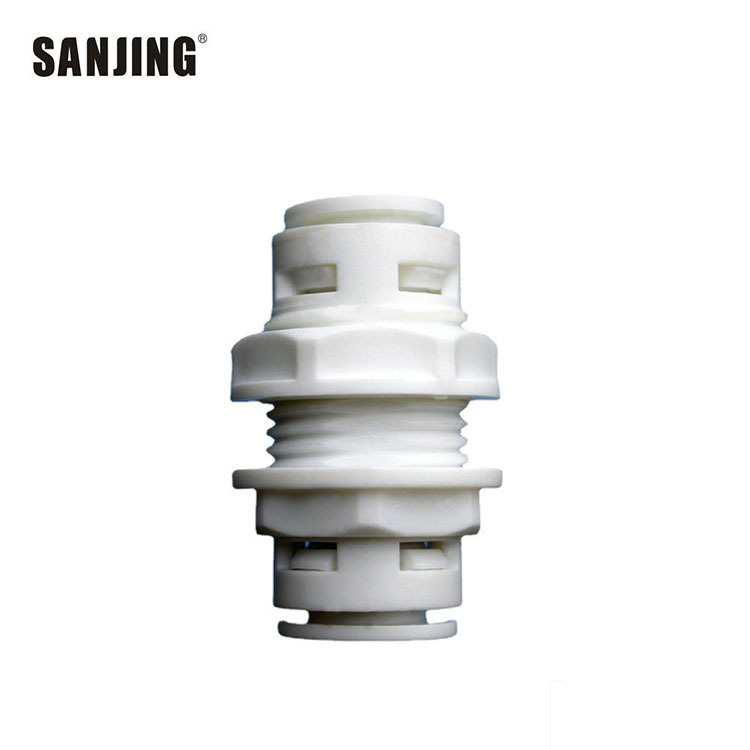 Venta al por mayor purificador de agua accesorios de dos puntos de la tarjeta de enchufe rápido a través de la Junta recta a través de 2 puntos de partición Conector de 3 puntos perforados conector