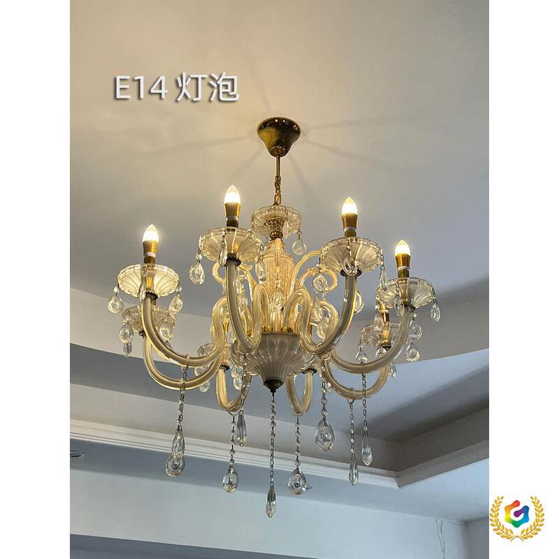 ☥ Super Bright Led Light Bulb with Screw Base for Living Room, Three Colors Available, Suitable for European-Style Crystal Chandeliers, Energy-Saving