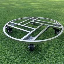 底盘底座滚动不锈钢鱼缸架移动托架承重洗衣机花盆万向轮花台