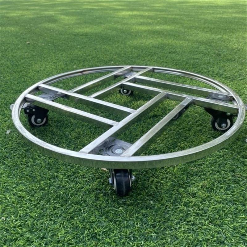 底盘底座滚动不锈钢鱼缸架移动托架承重洗衣机花盆万向轮花台