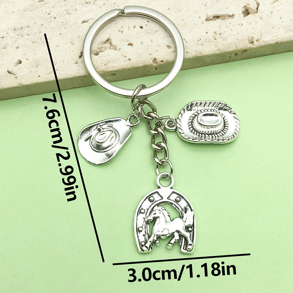 [웨스턴 말 카우보이 모자] 3x7.6cm-12.3g-ER915