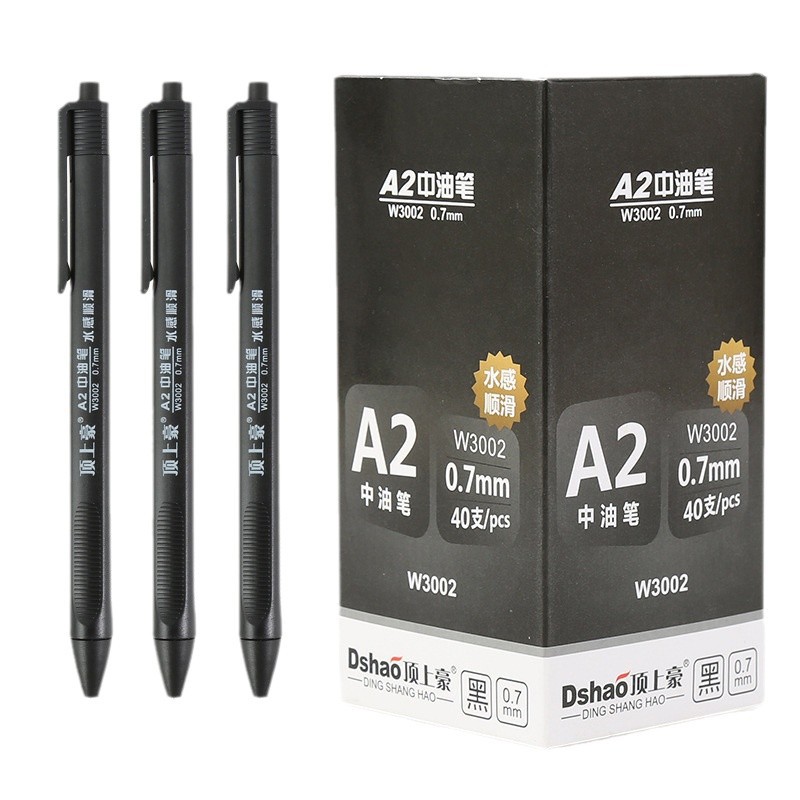 Presione el bolígrafo de 0.7mm de bolígrafo azul, rojo y negro se siente suave en la papelería de los estudiantes al por mayor