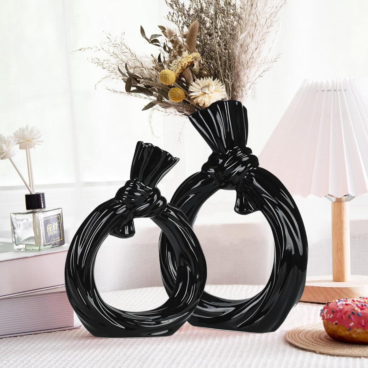 Vasos de cerámica, vasios de cerámica, vasios de cerámica circulares, ornamentos de vasios de cerámica creativos, conjuntos de vasios de cerámica, sala de estar, vasios de cerámica transfronterizos