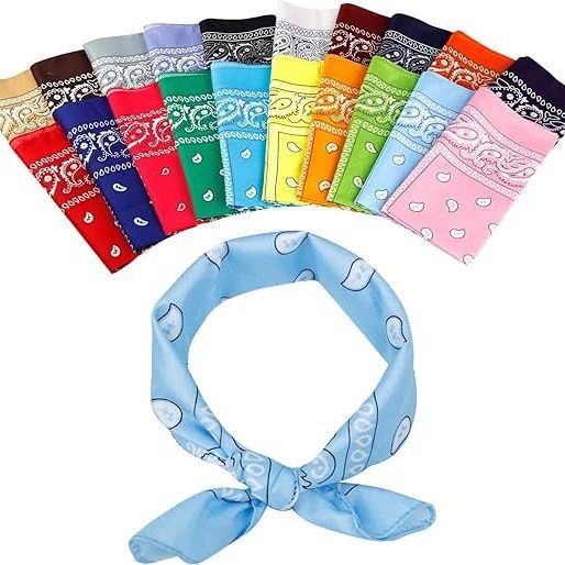 Europe and the United States cashew flower square 55*55CM hip-hop headscarf bandana hip-hop sports headscarf tide hair band