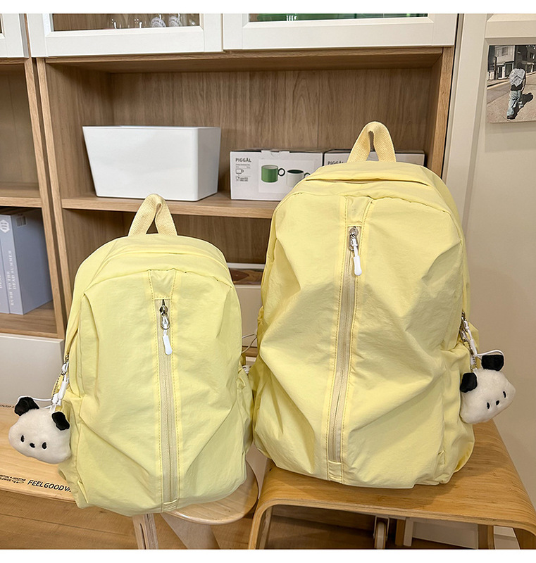 日本インス カレッジスタイル 無地ランドセル 女子高校生 大学生 シンプル 軽量 小型ランドセル バックパック|undefined