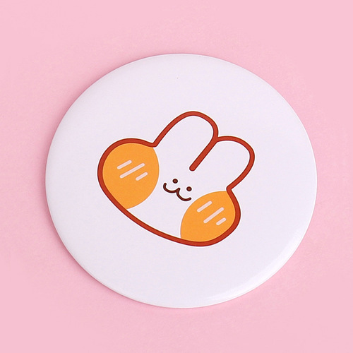 Cute little mirror female carries small makeup mirror student portable handheld makeup mirror mini pocket mirror