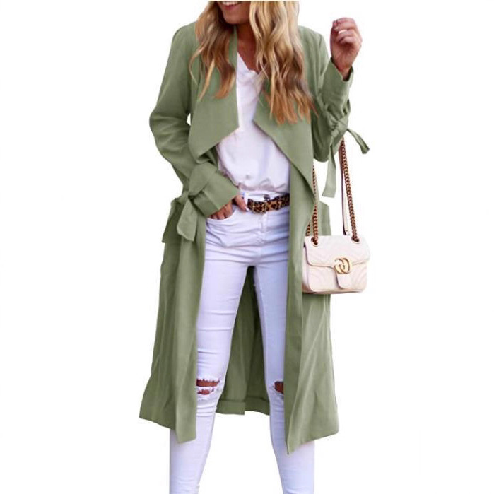 Factory Original Womens Clothing Cross-Border Factory Produces Women's Long Lightweight Windbreaker