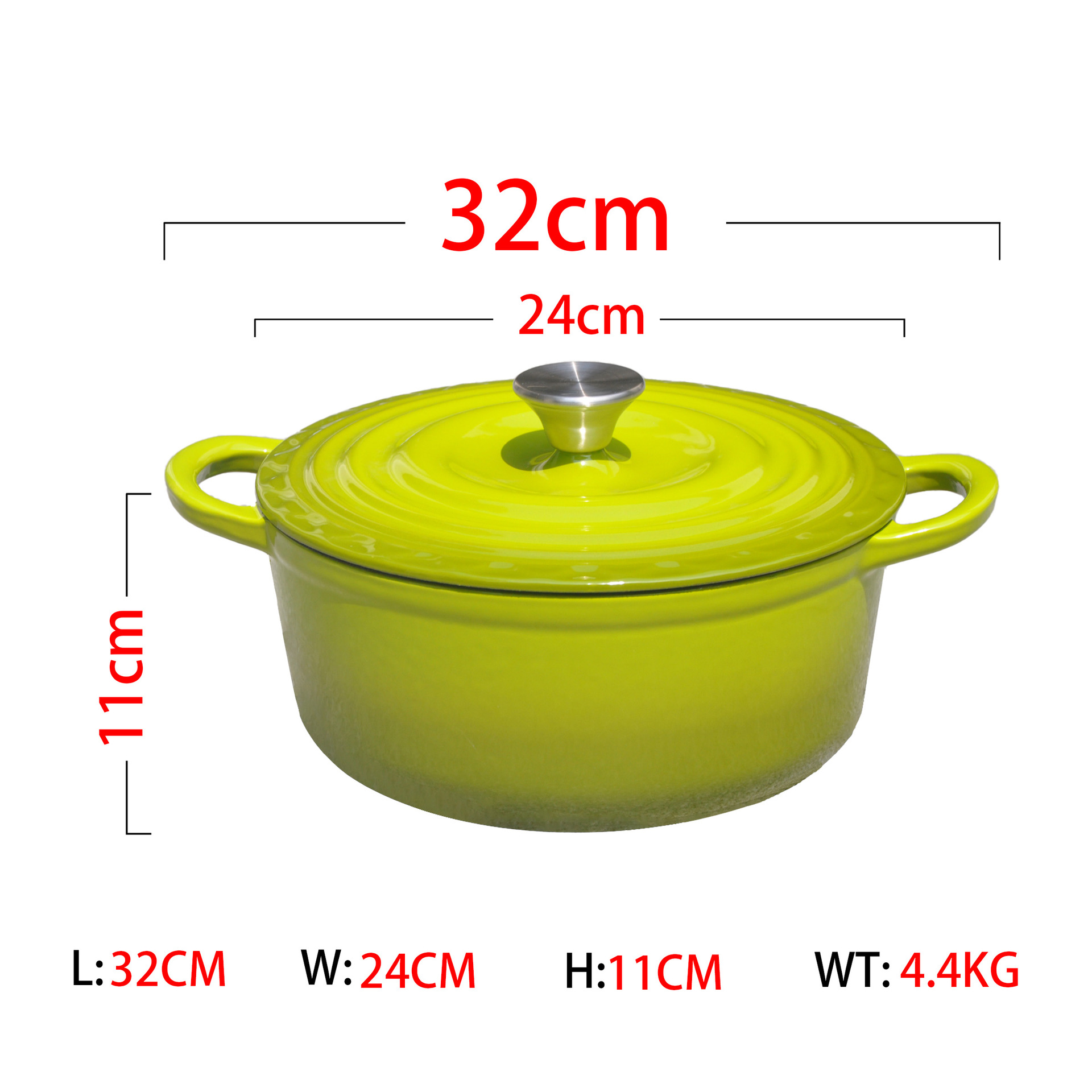 China's best-selling cast iron enamel pot, three-ribbed enamel pot, housewarming gift, souvenir