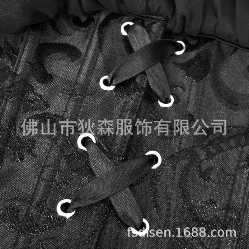 Comercio exterior nuevo estilo cinta encaje jacquard palacio sin tirantes retro lujo ligero ajustado fajas para mujer bienes transfronterizos