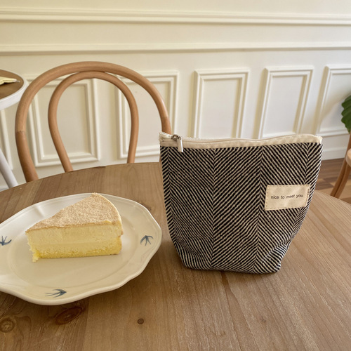  New Coin Purse Bag Mini Makeup Bag Lipstick Hand-held Touch-up Bag Cushion Portable Cotton Small Bag