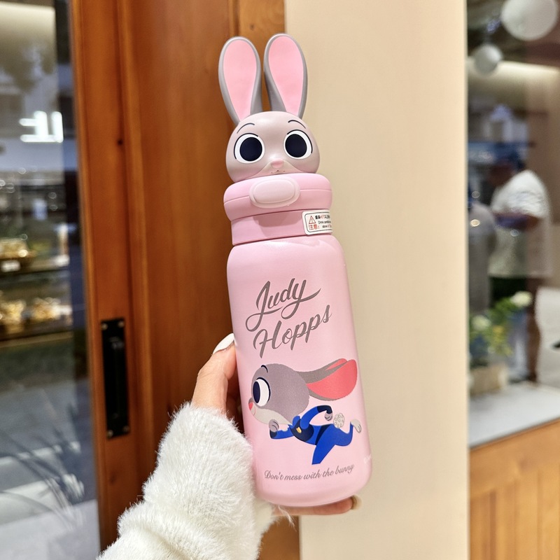 hellokitty水杯儿童保温杯女学生可爱316不锈钢便携双饮杯大容量|undefined