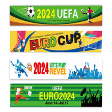 2024欧洲杯球迷用品横幅酒吧室内户外足球联赛气氛布置吊旗拉旗