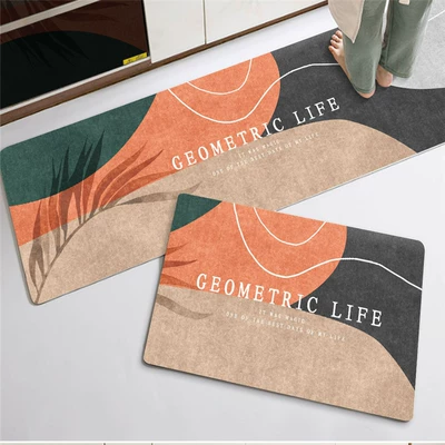 Avtomobil döşəmə paspasları Mats Kitchen Carpets - nordic-colorful-40x-60cm-one-piece