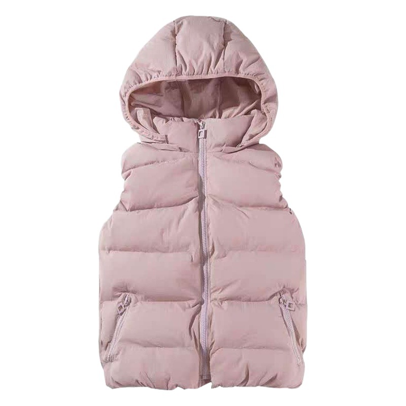 2023 Otoño e Invierno oferta especial Chaleco de algodón Mujer estudiante corto estilo coreano desmontable con capucha Chaleco de algodón más tamaño abrigo